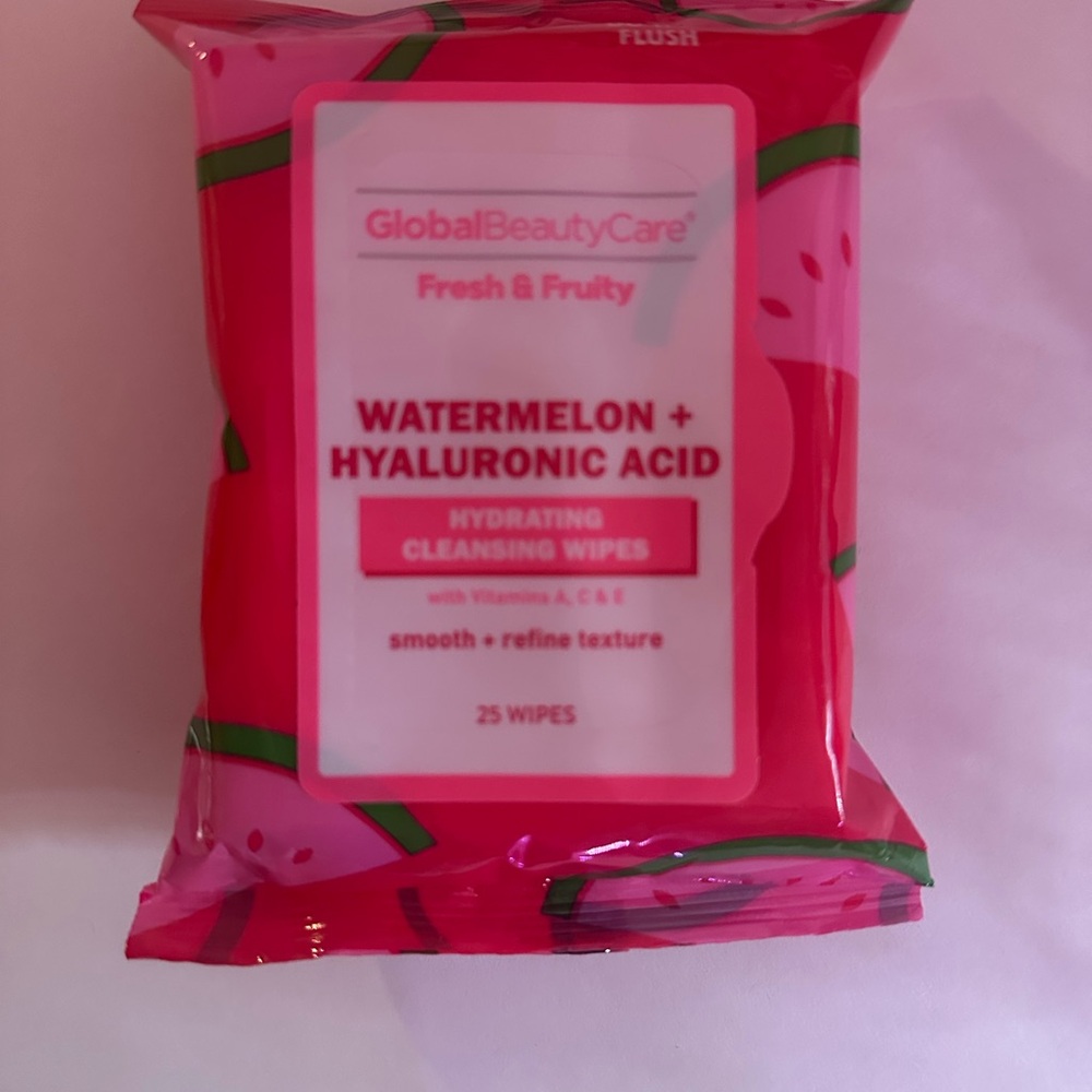 Watermelon &  Hyaluronic Acid Cleansing wipes 25 ct  Pack of 3